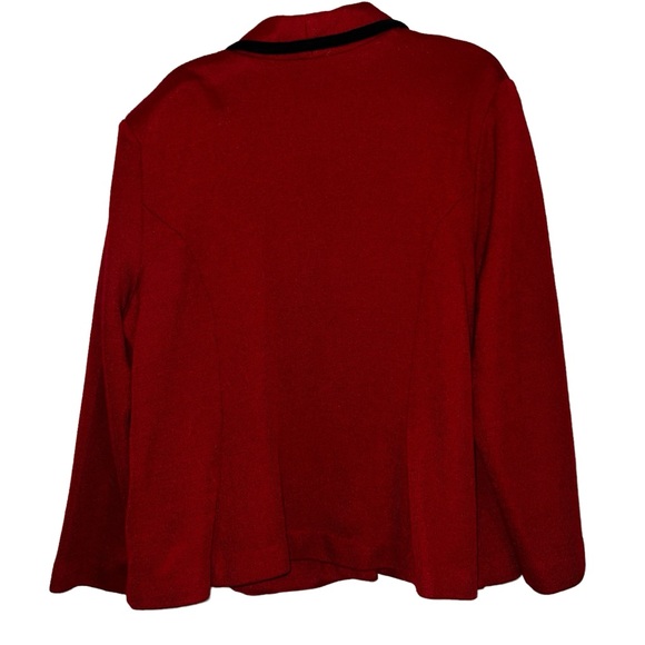 Jeffrey & Dara by Linda Hutley Woman's Red Blazer Jacket Plus Size 22 - Picture 4 of 5